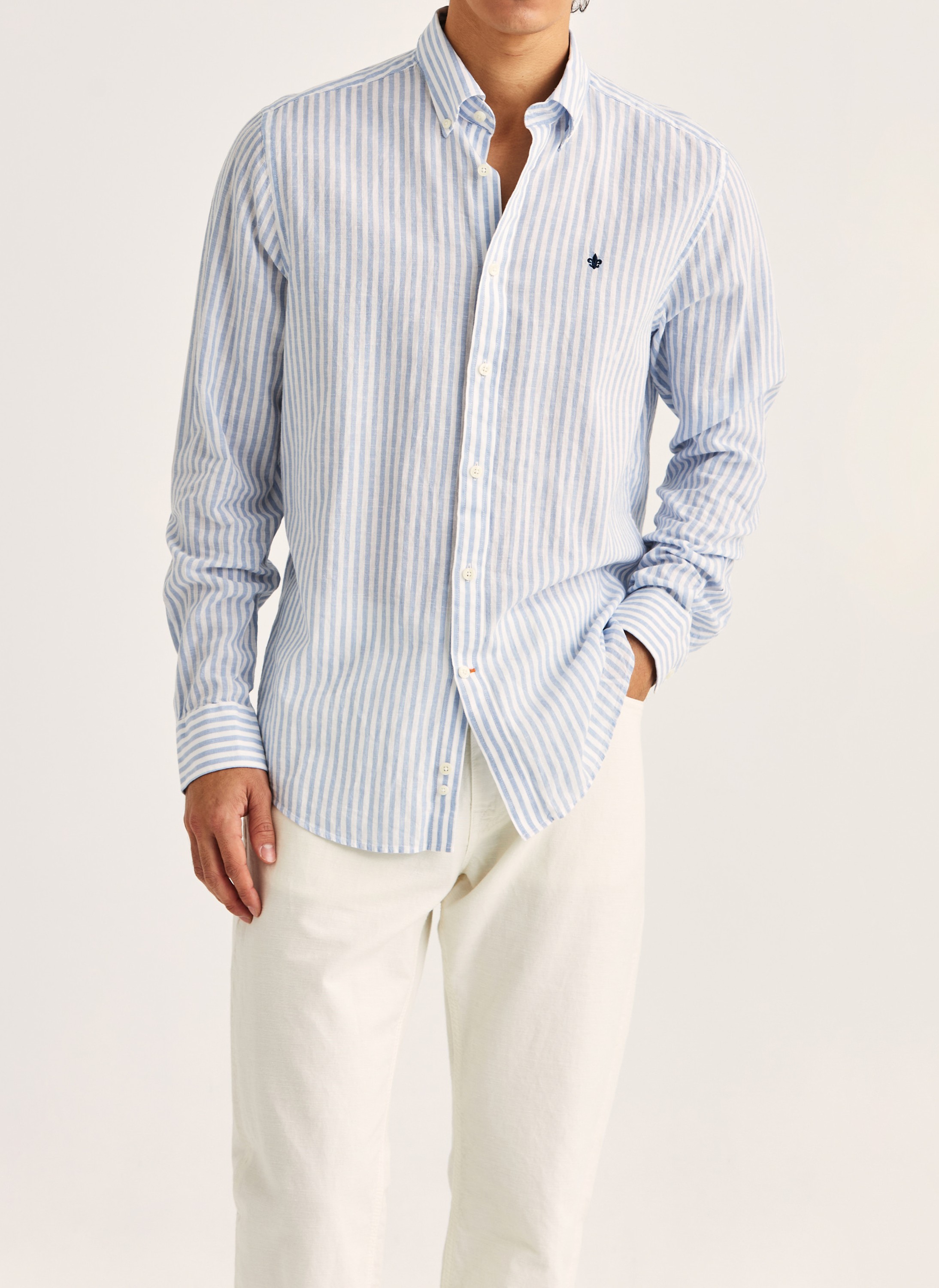 Douglas Linen Stripe Shirtclassic Fit