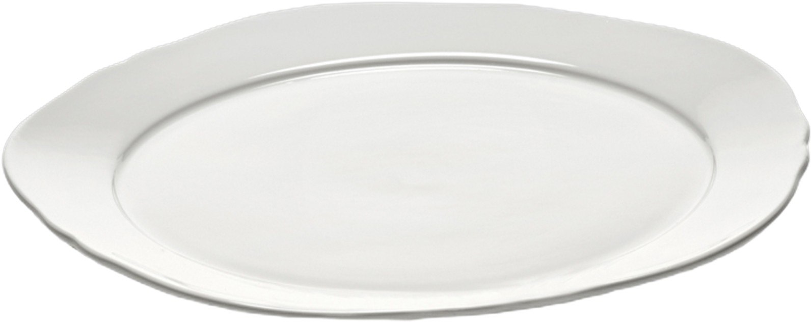 Breakfast Plate White Silhouette