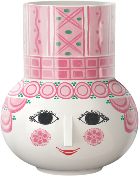 Olga Vase H15 cm Pink