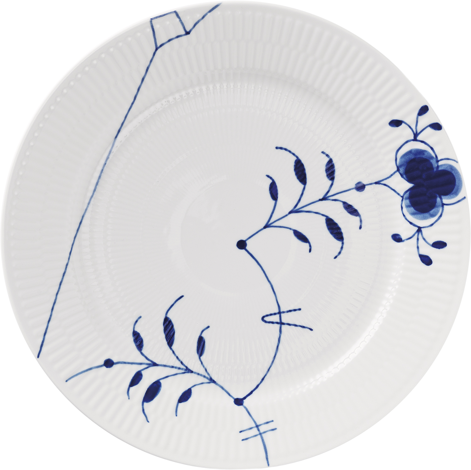 Blå Mega Riflet Tallerken Limited Edition, 27 cm. , Dekoration 9