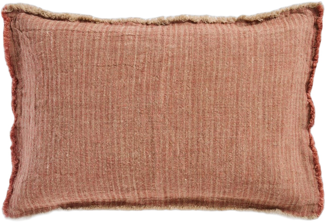 Pude Natur/malva Vævede Striber, 4 Sider