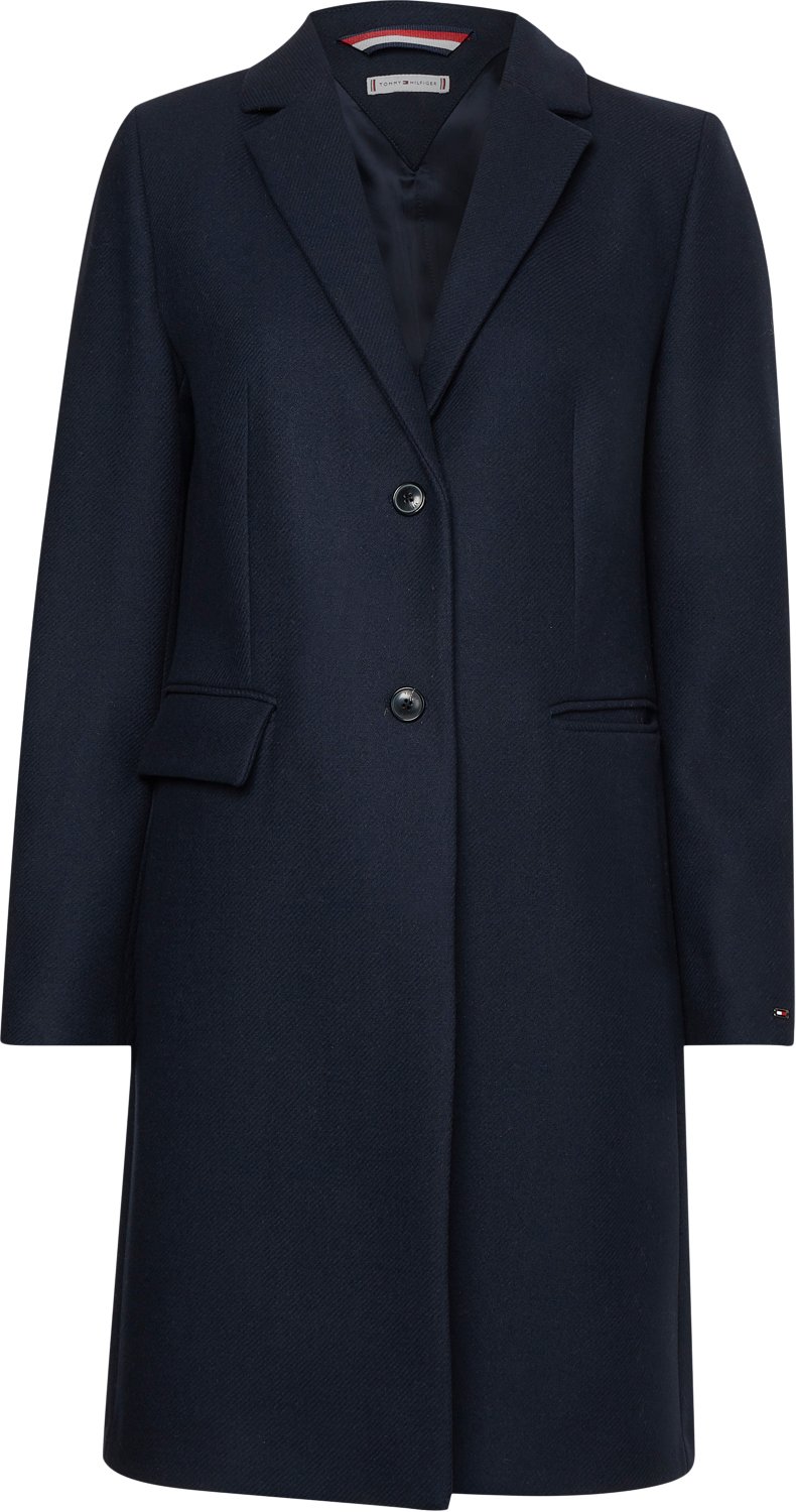 Wool Blend Classic Coat