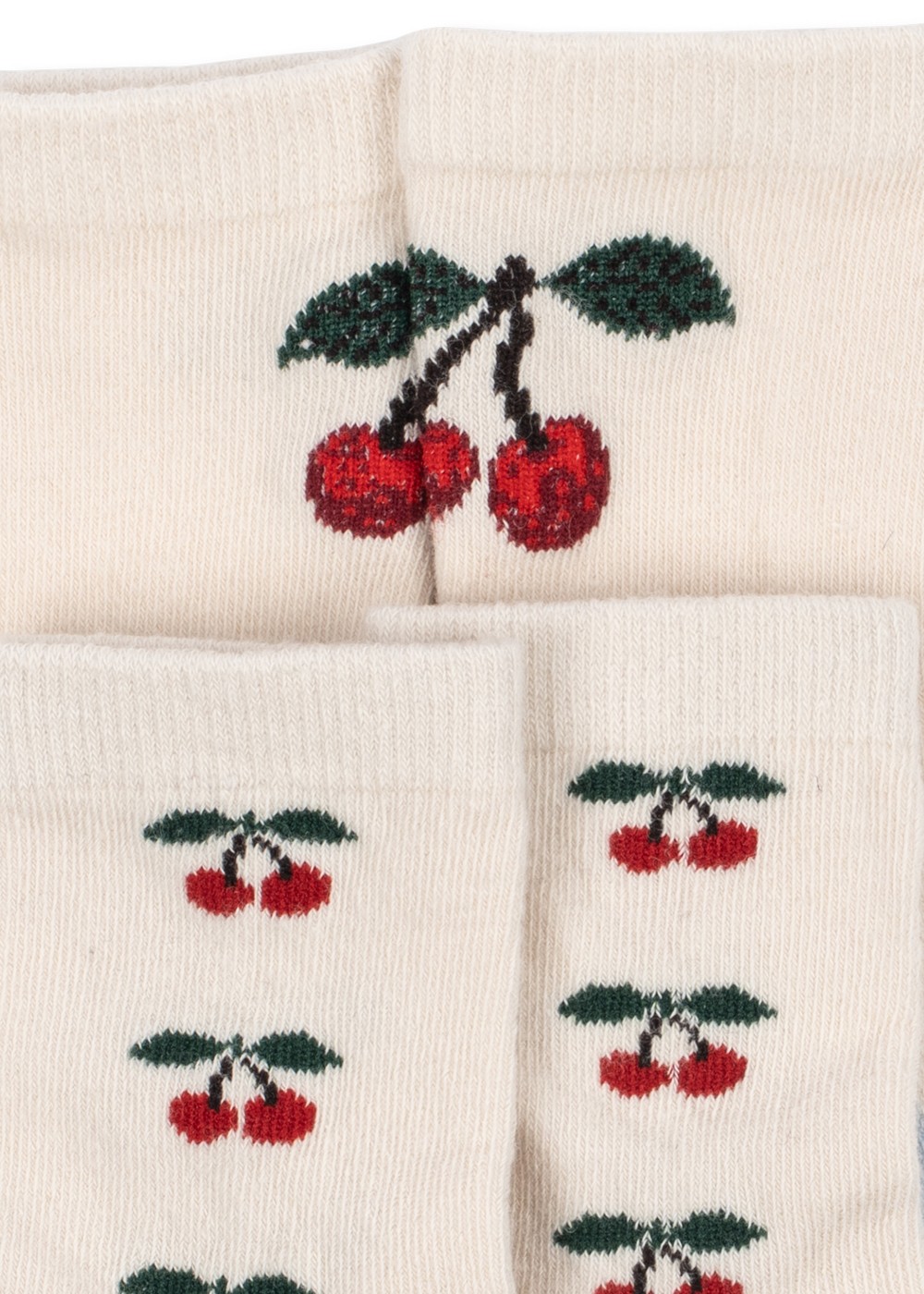 2 Pack Jacquard Cherry Socks