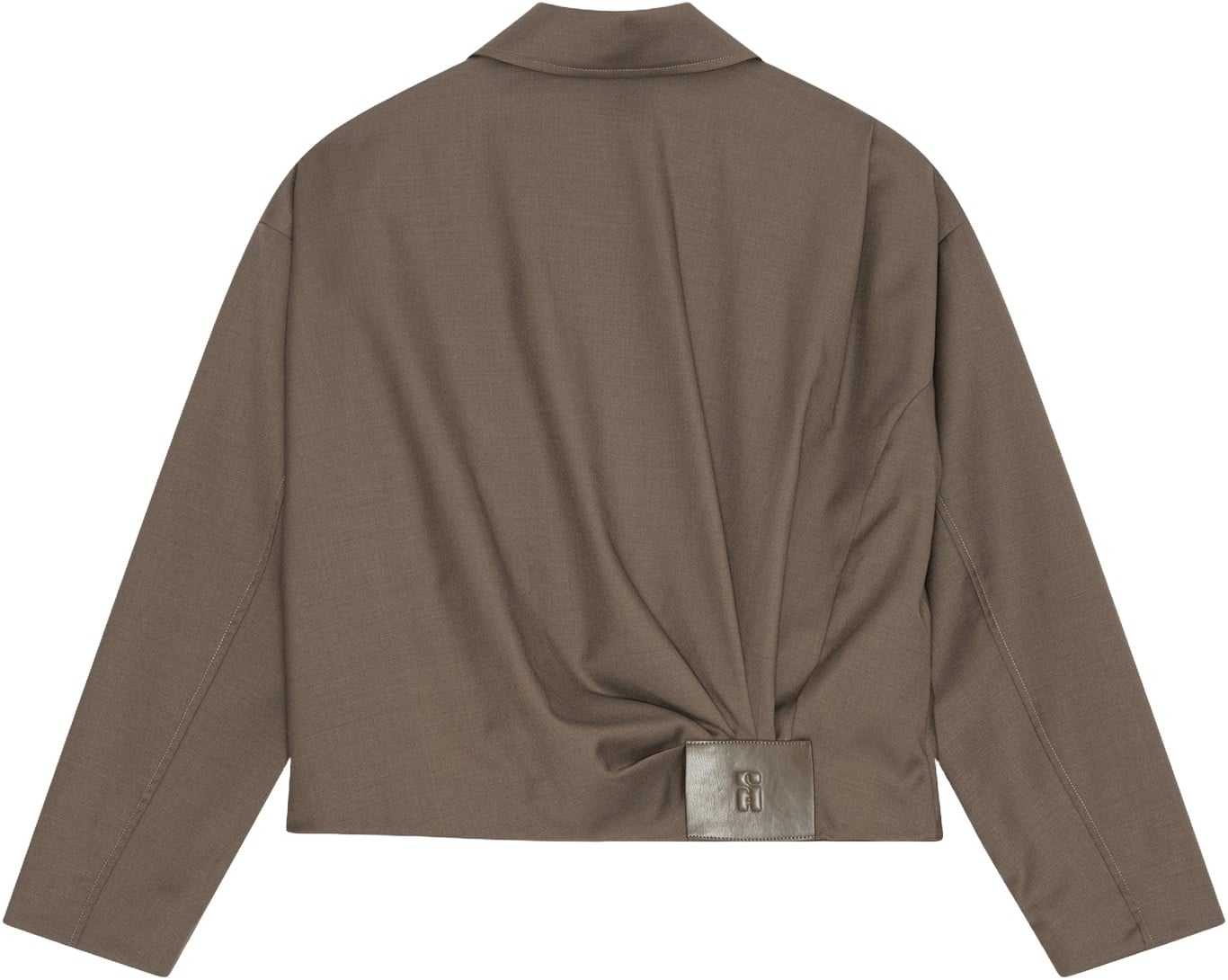Draped Bomber Jacket
