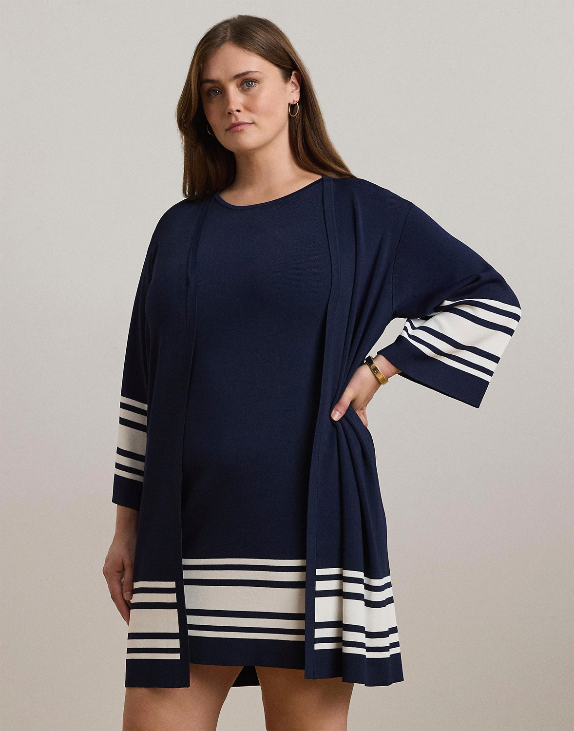 Matte Rayon/nylonls Cardigan