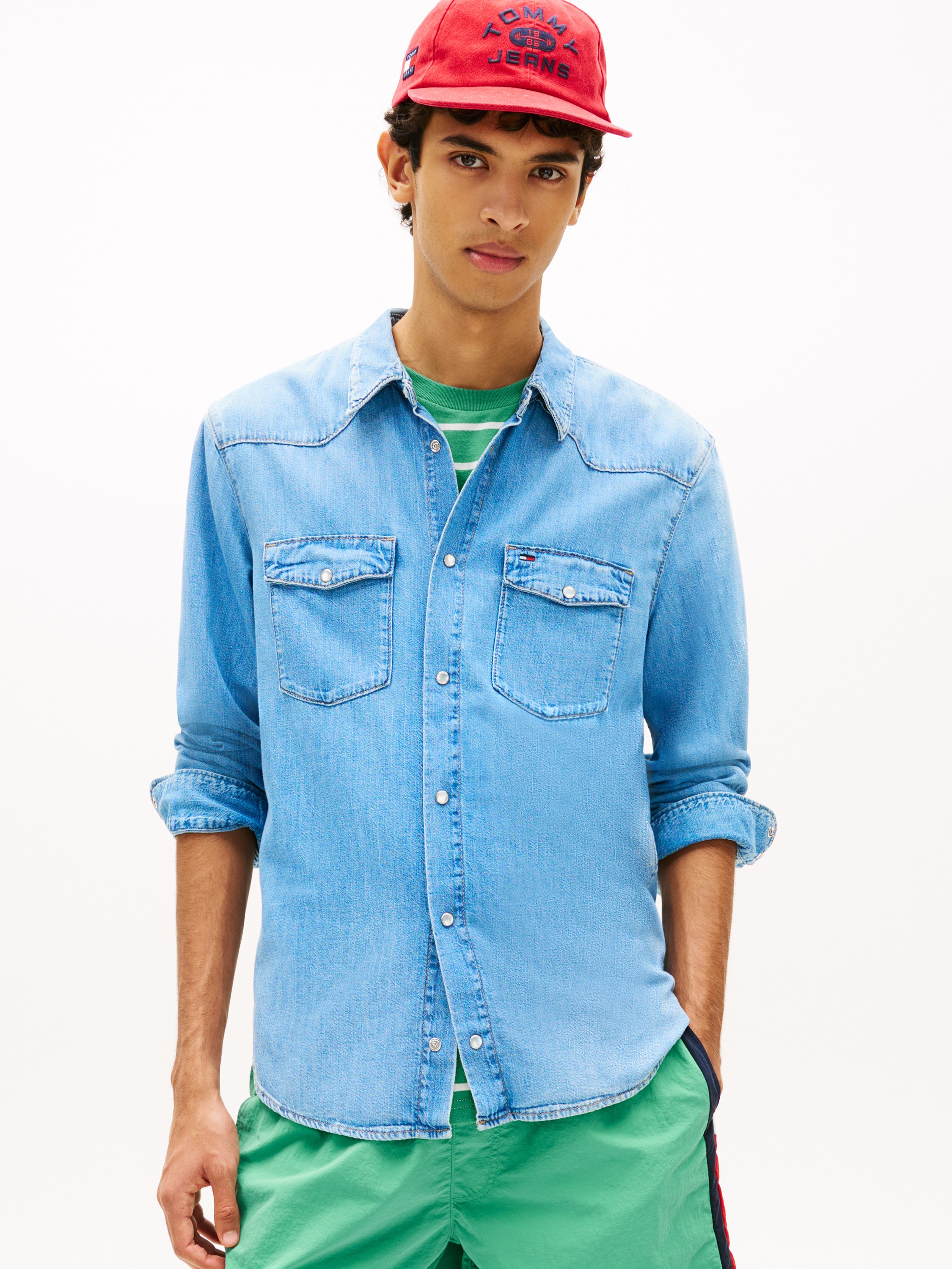 Regular Fit Western Denim Shirt