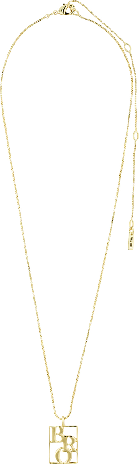 Love TAG, Recycled BRO Necklace Goldplated