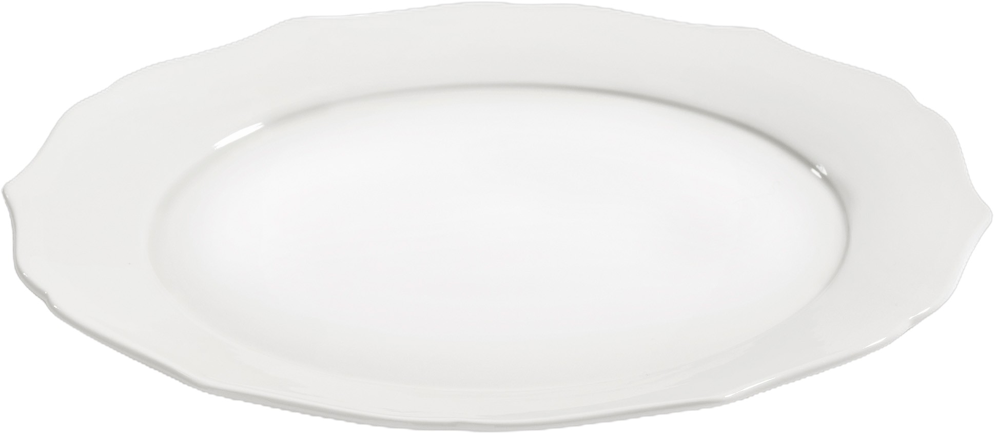 Dinner Plate 01 White Silhouette