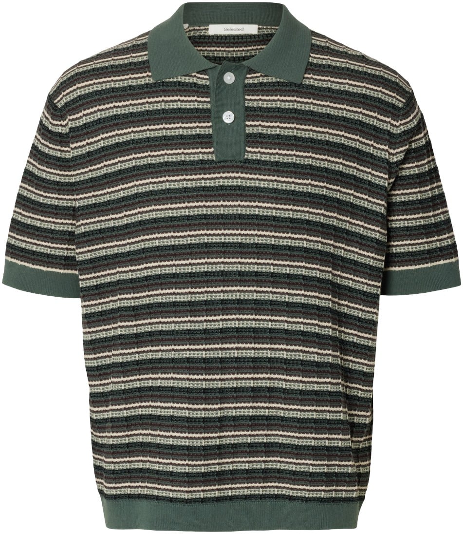 Slhdane SS Knit Color Structure POL