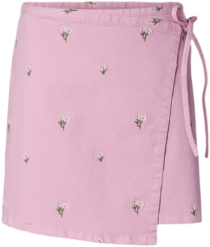 Pcflora MW Wrap EMB Skirt DNM D2D