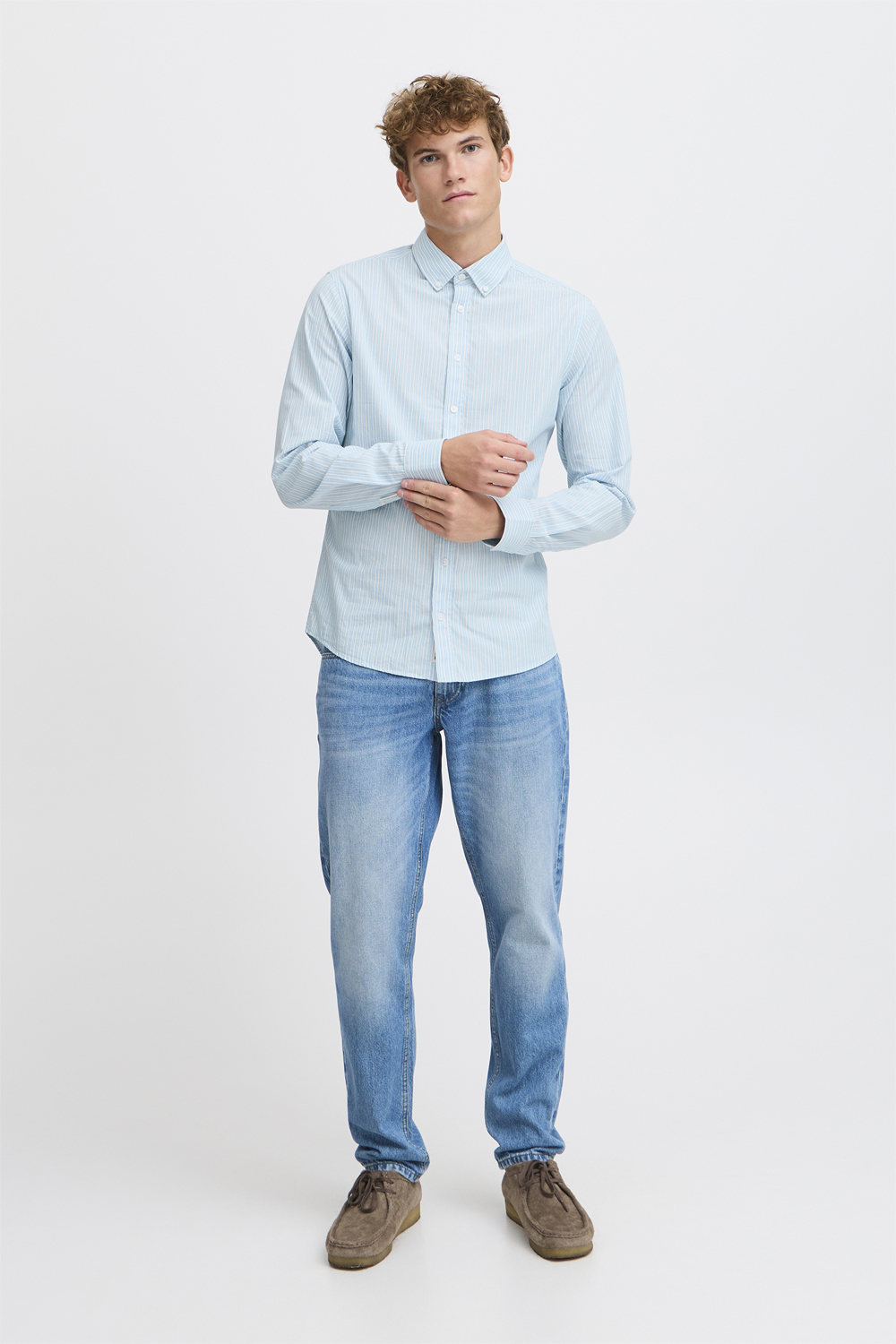 Cfedward LS BD Striped Shirt