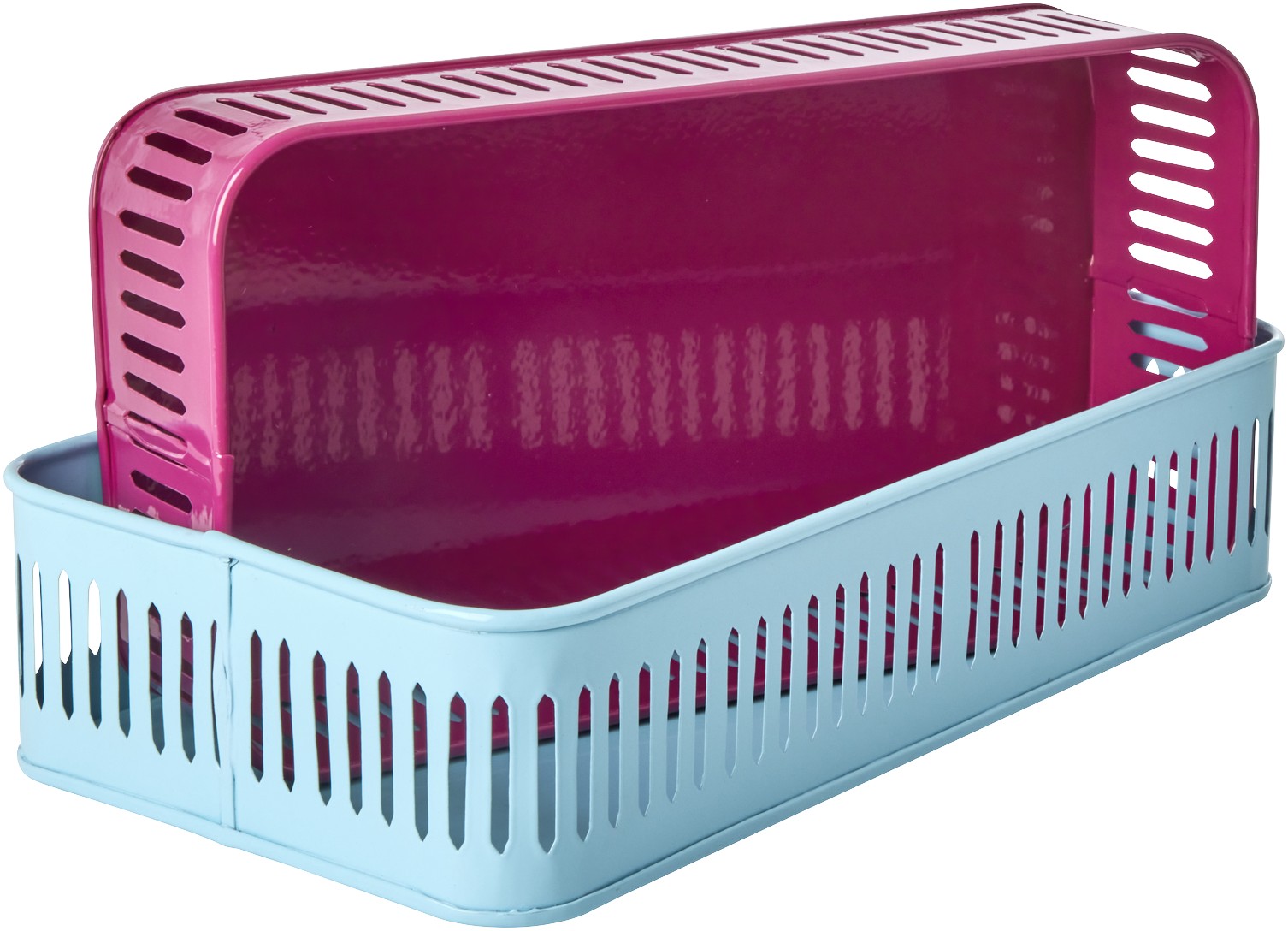 Metal Squared Tray in Assorted Colors Set of 2