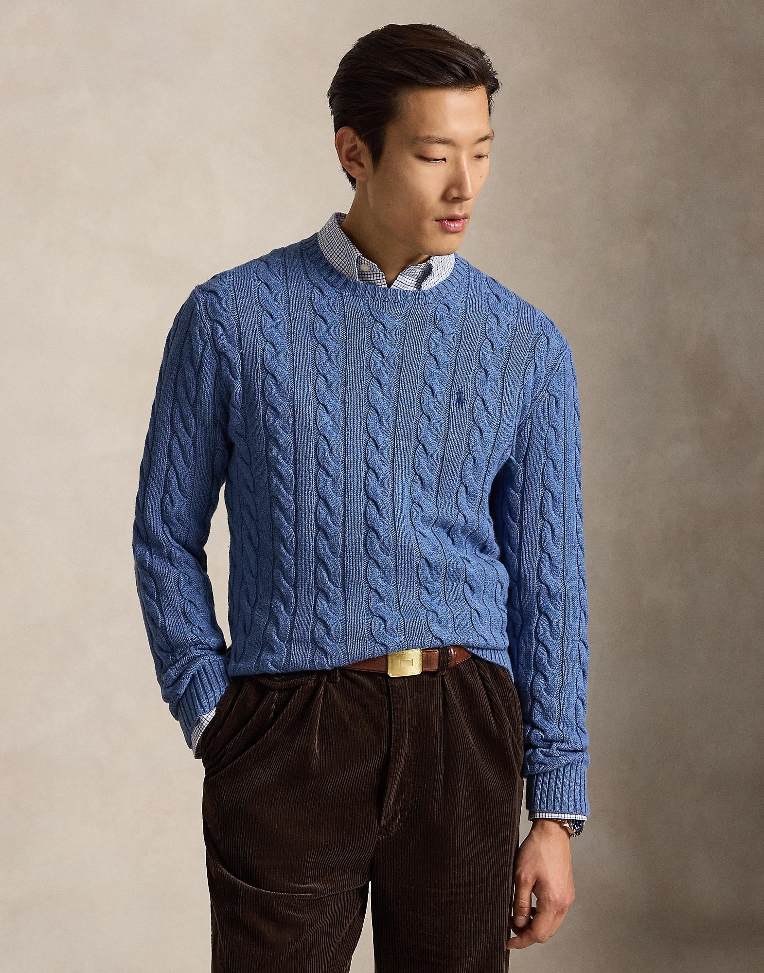 Cableknit Cotton Sweater