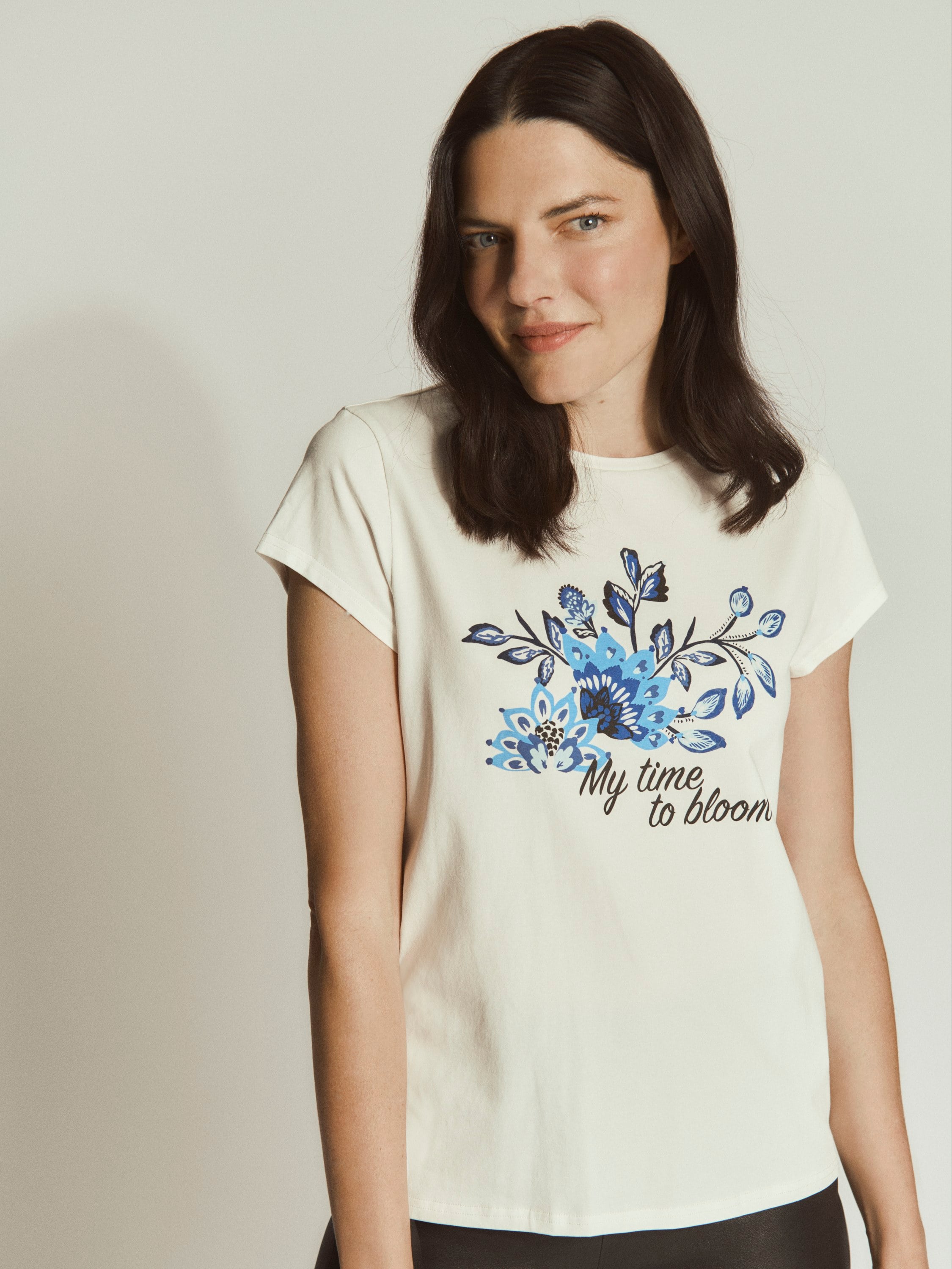 Rwnatali Print Capsleeve Tshirt