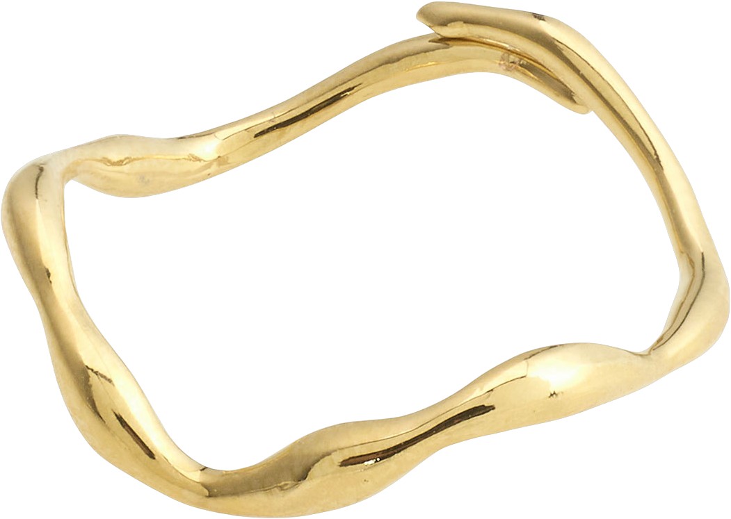 Lulu Organic Shaped Stack Ring Goldplated