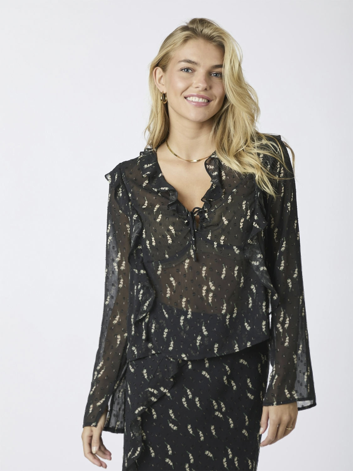 Carola Flower Branch Blouse