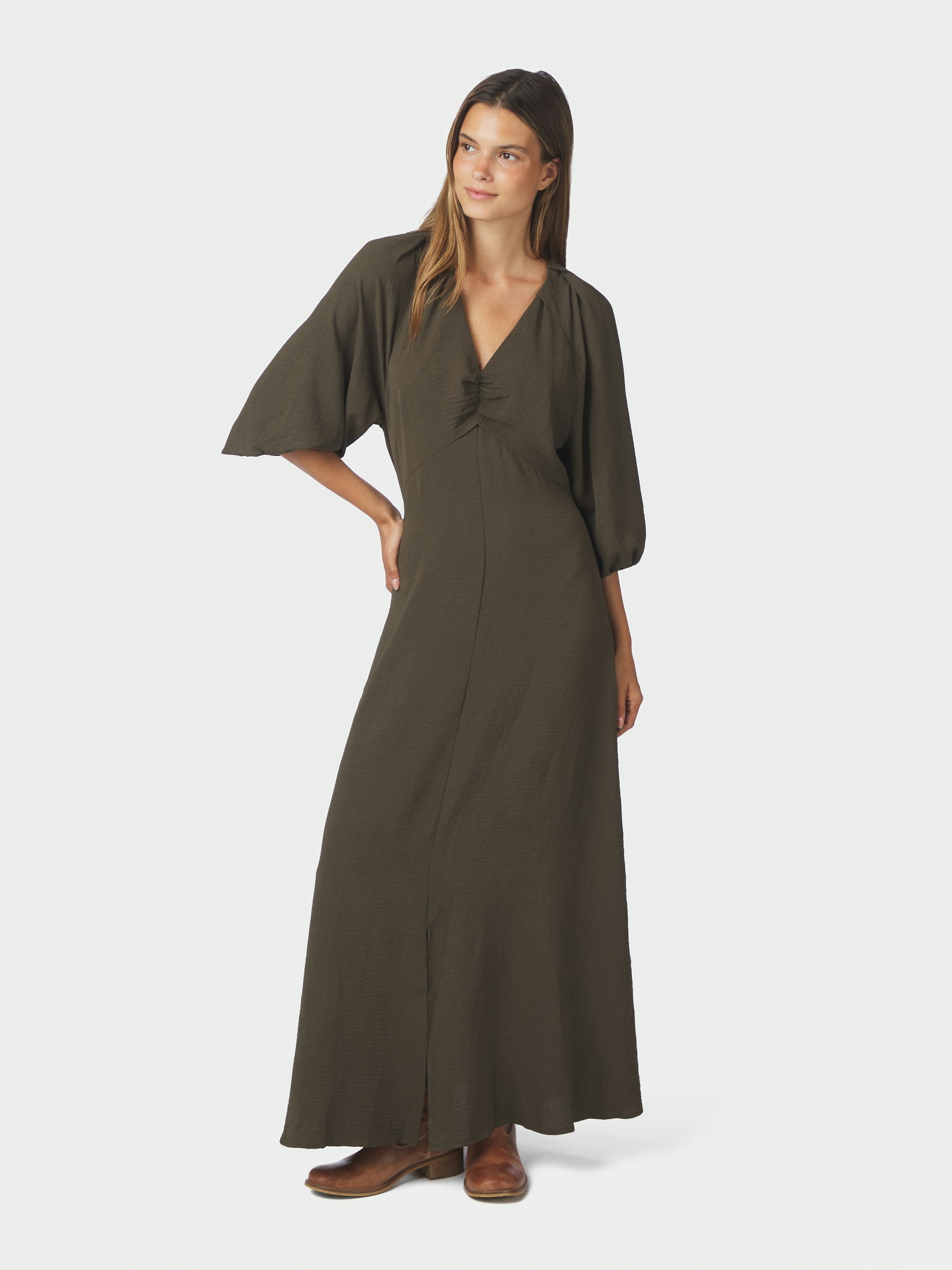 Meriel Structure Solid Dress