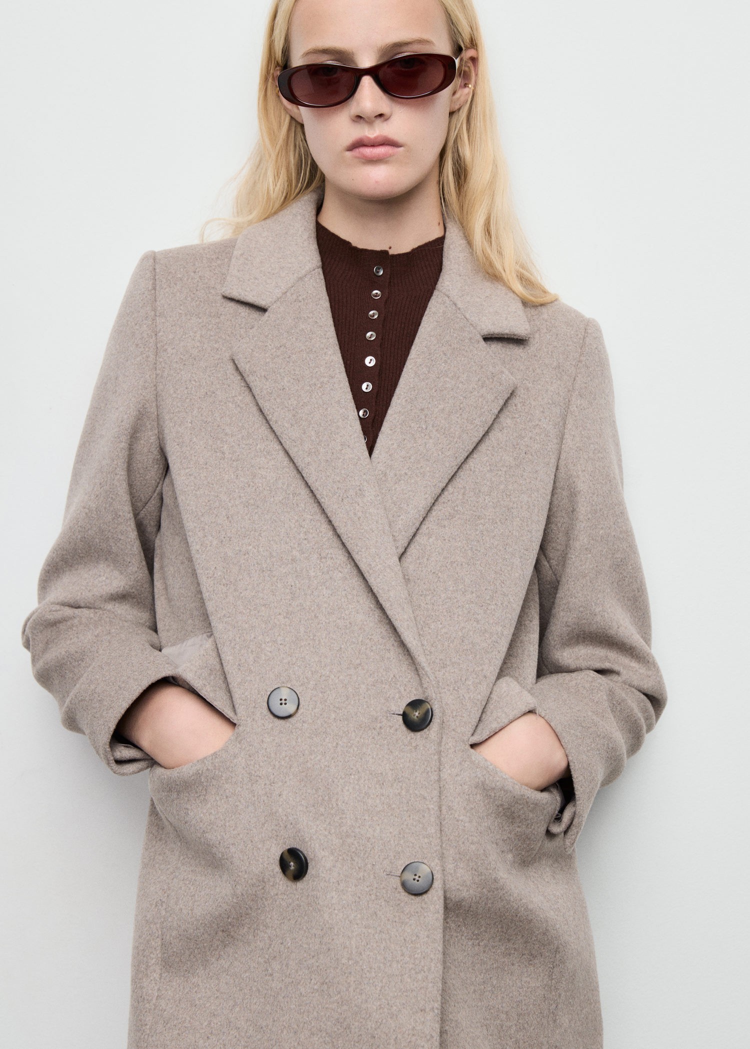 Doublebreasted Wool Coat