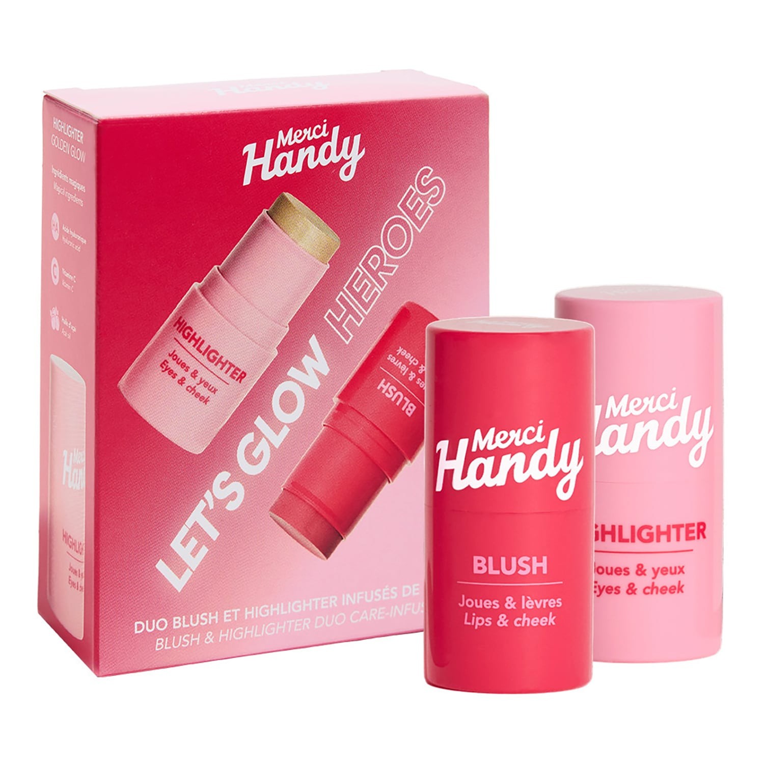 Kit Let’s Glow Heroes Highlighter + Blush