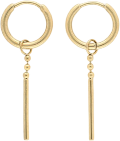 Earrings Dots & bar