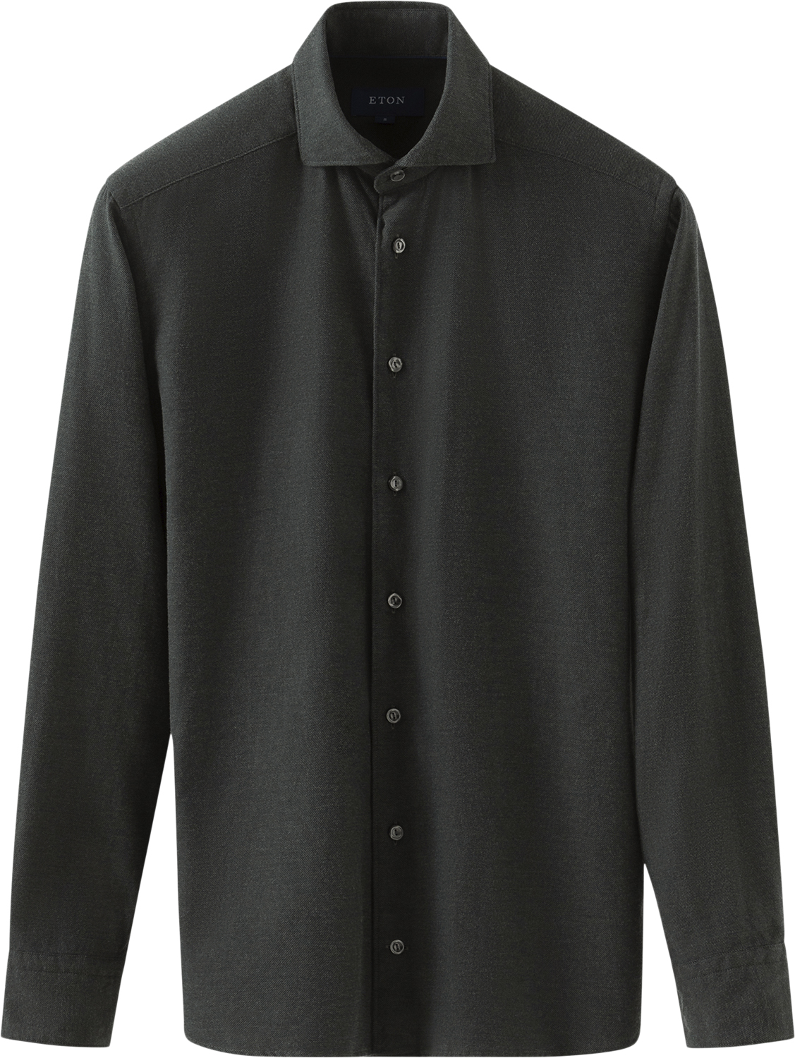 Contemporary Fit Dark Green Flannel Shirt