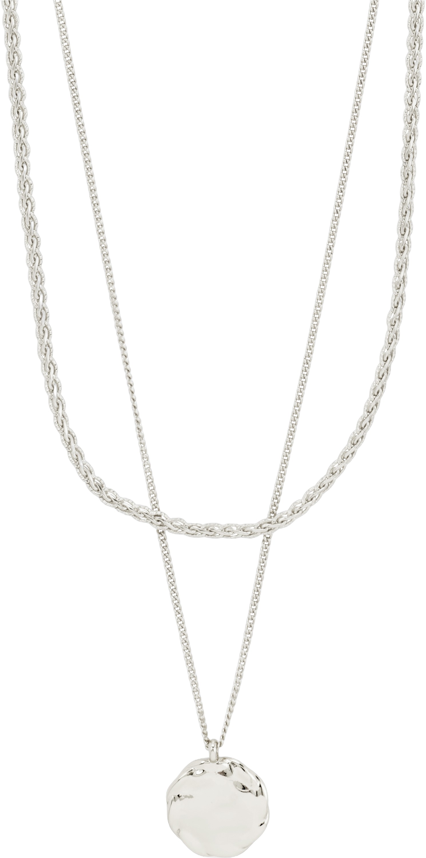 Declan Necklace 2in-1 set, Silver-plated - DKK 299
