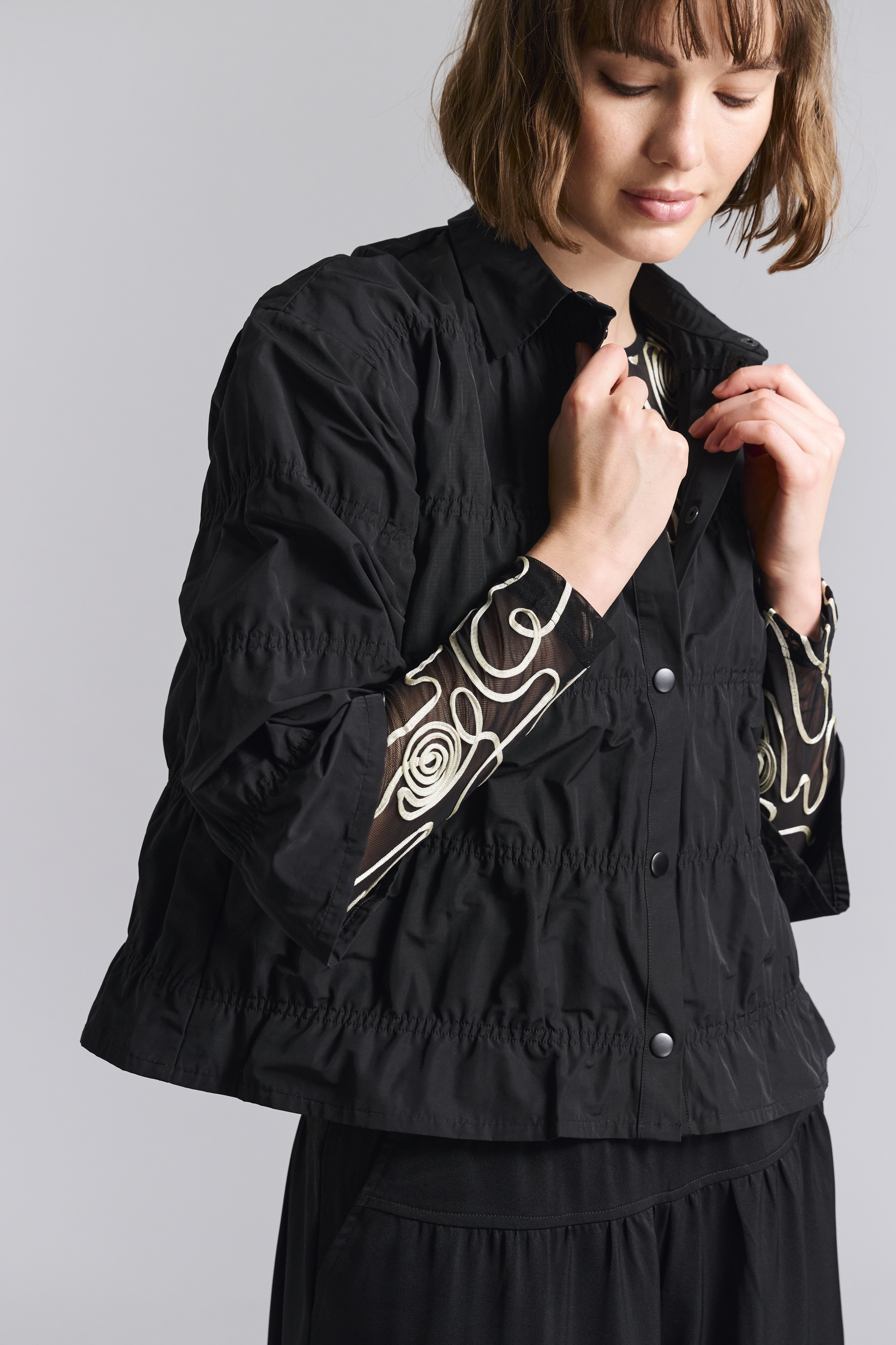 Fukkura Poplin Jakke med Elastik