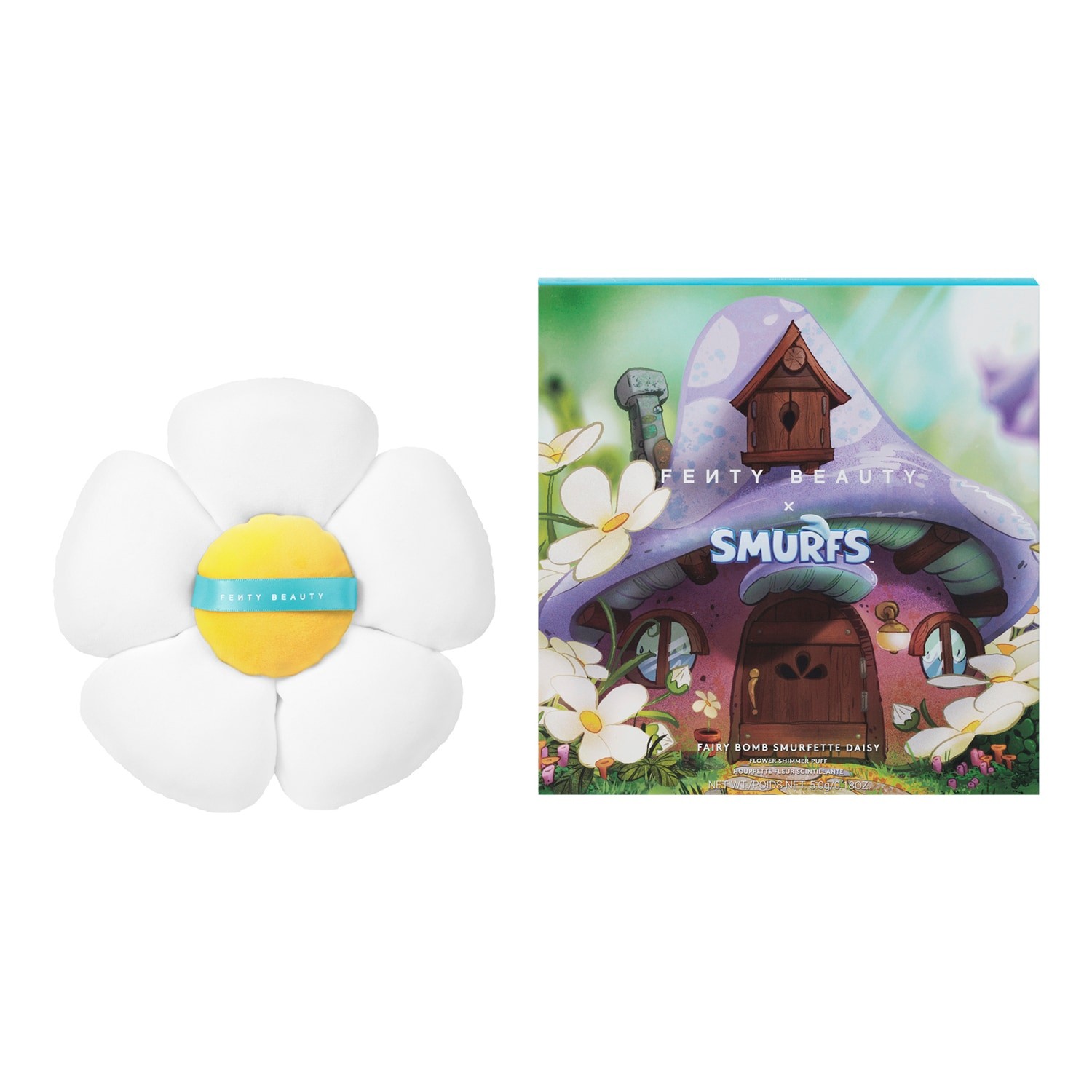 Fairy Bomb Smurfette Daisy Glitrende Blomster-pudderkvast
