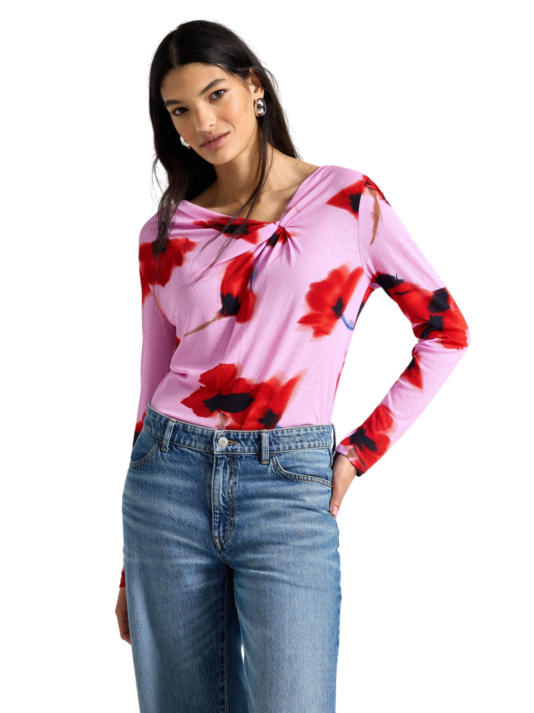 Longsleeved top With Allover Motif