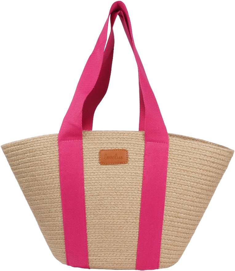 Peppino Jute BAG With Cotton Handles 45 X 40 CM