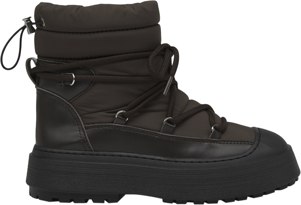 Milo Snow Boot Brown Nylon / Leather