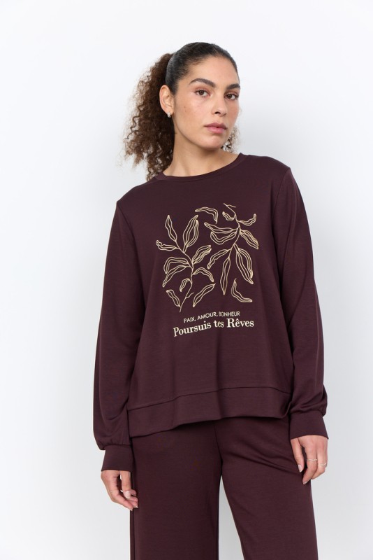 Scbanu 317 Sweatshirt Mørk Blomme