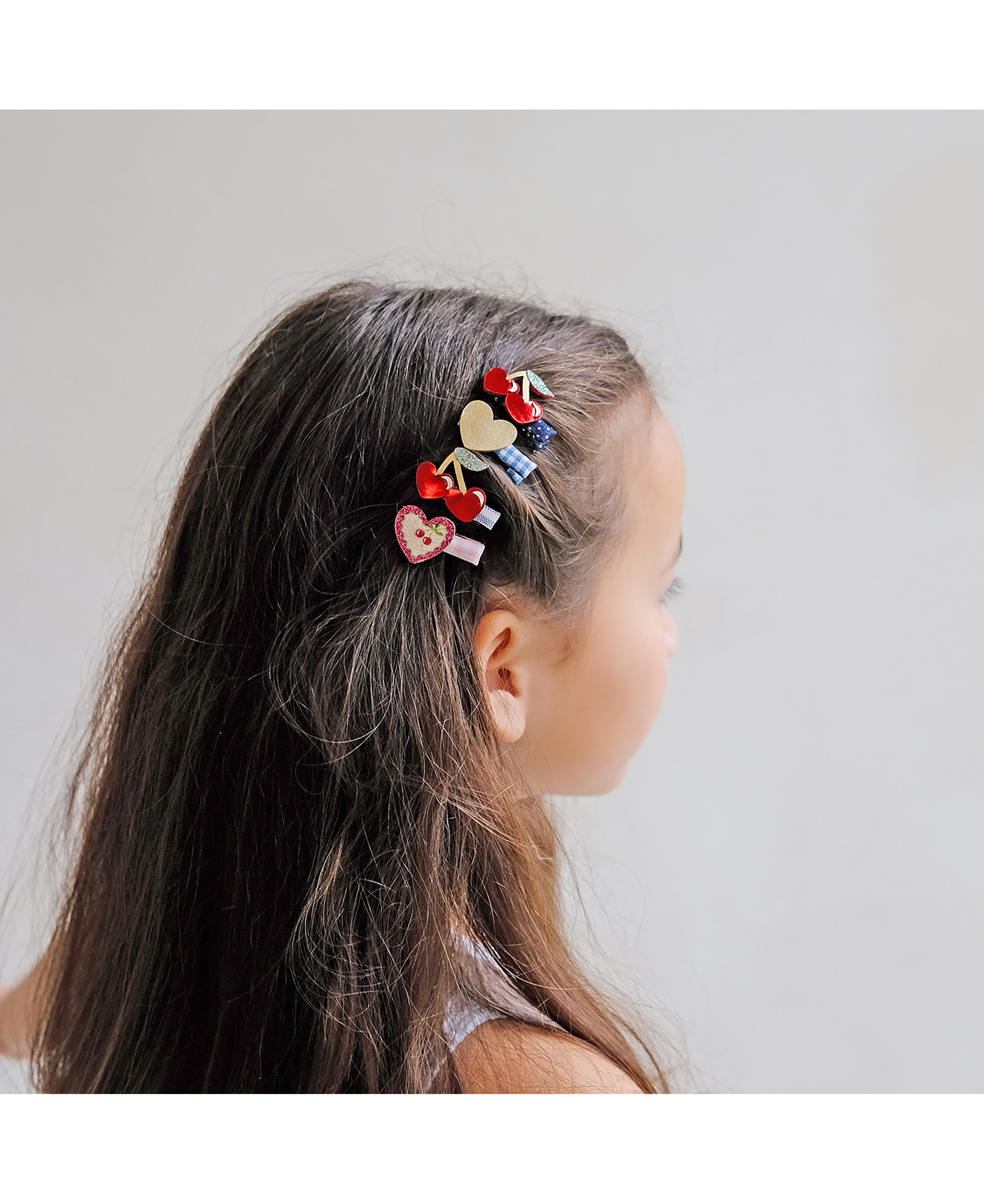 Mimi & Lula 8 HÃ¥rclips – Mini Red Cherries Mon Cheri