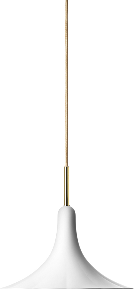 Petalii 1 Small, White / Polished Brass