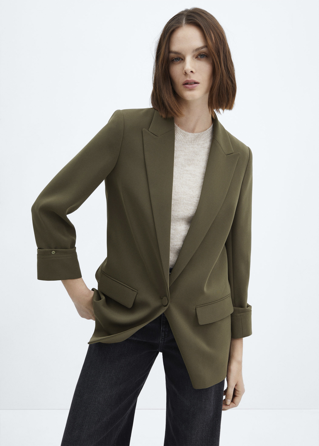 Turndown Sleeve Blazer