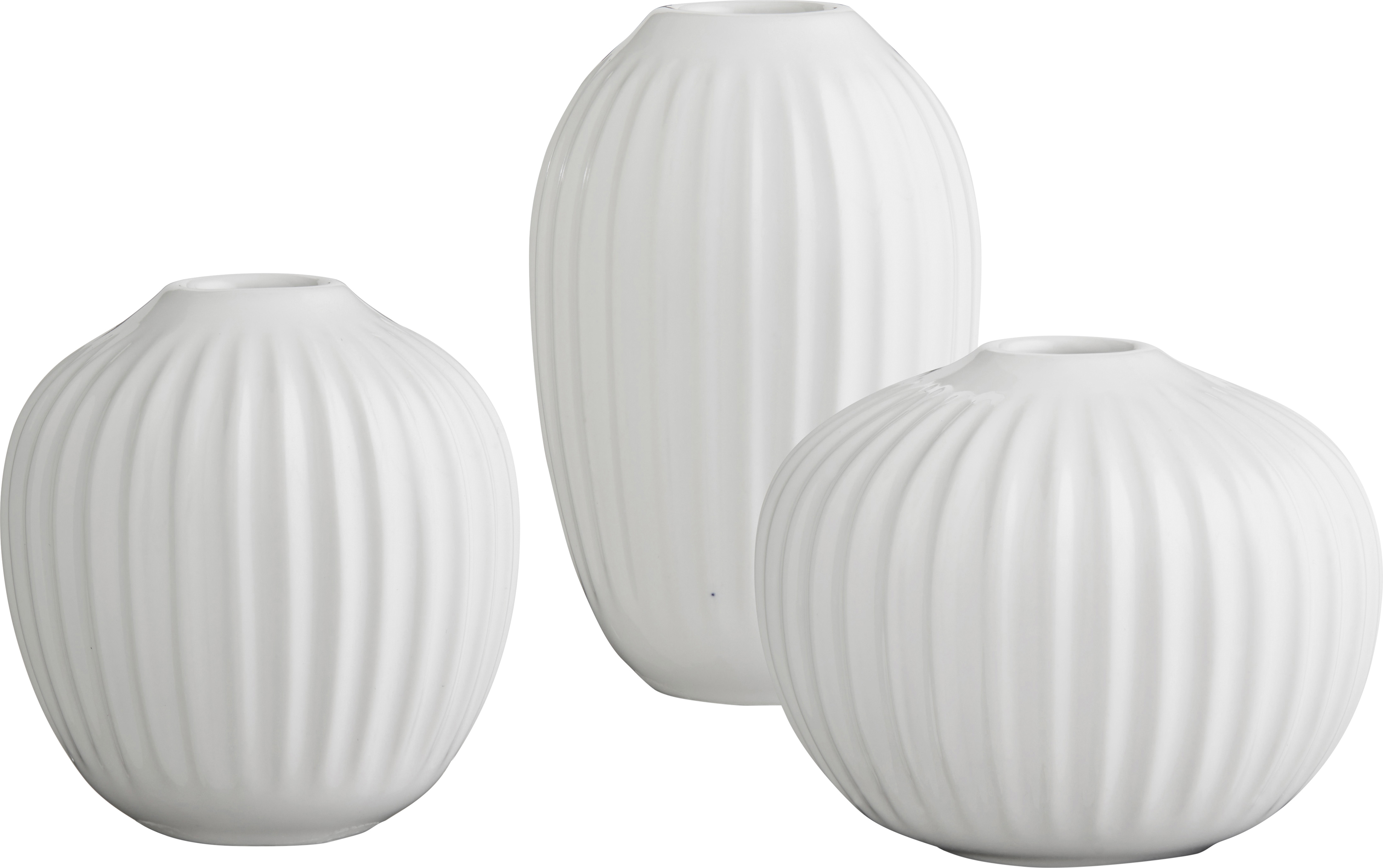 Hammershøi Minivase 3pak Hvid
