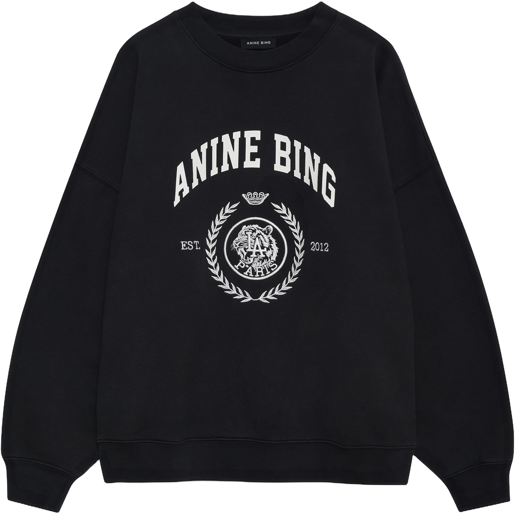 Miles Sweatshirt Collegiate Vintage Black