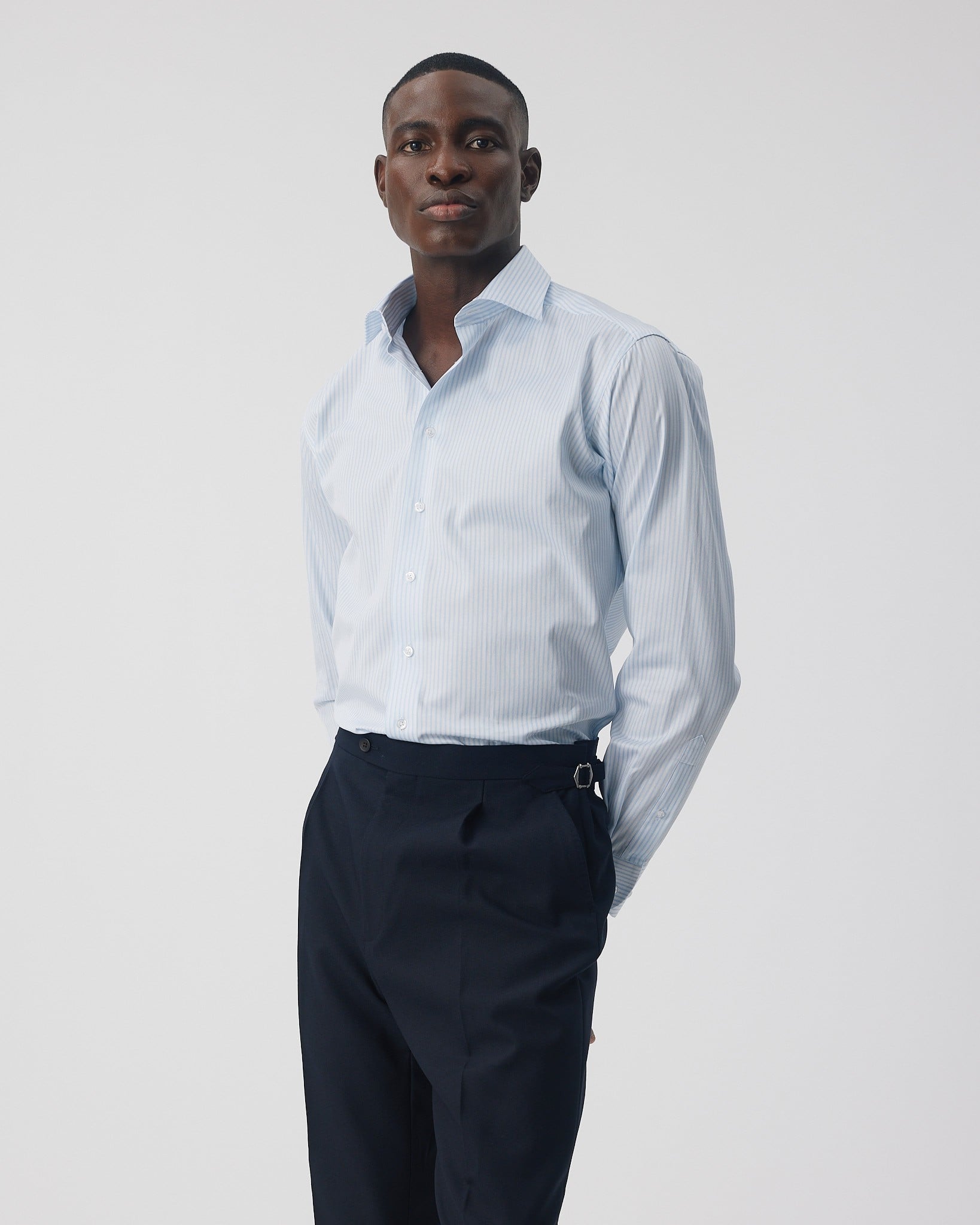 The Lawyer 4. 0 | Sky Blue Stripe | Super Slim fit