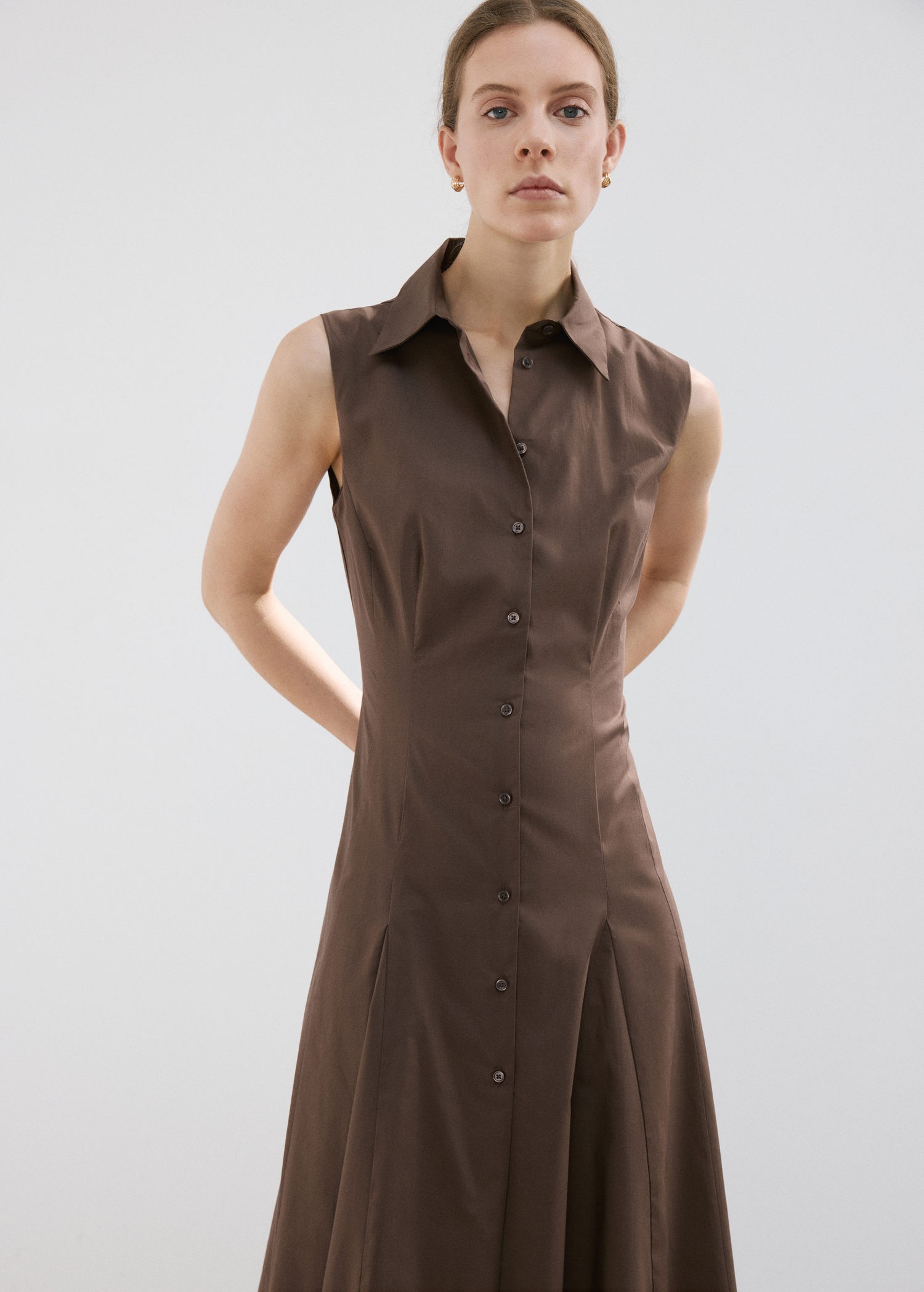 Lyocell Shirt Dress