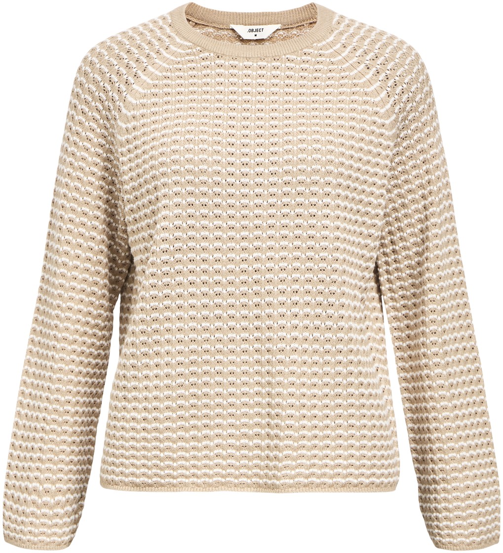 Objester L/S Knit Pattern TOP Noos