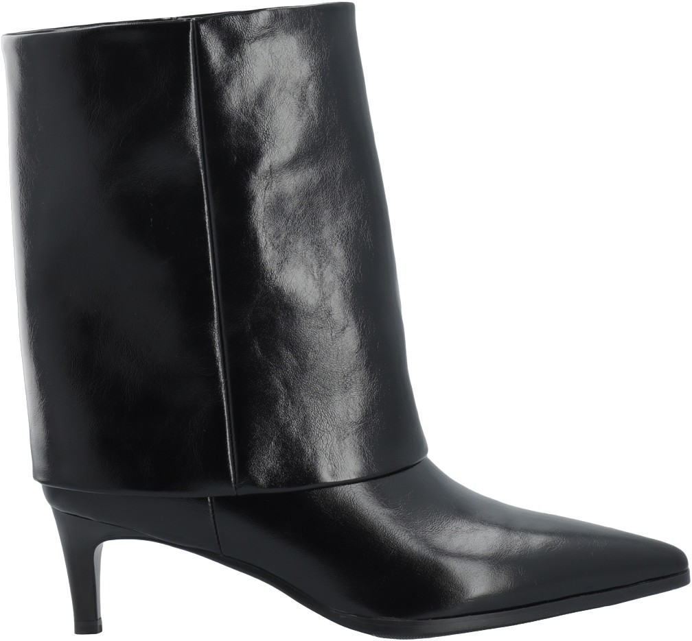 Biaabbie Mid Fold Over Boot Faux Leather