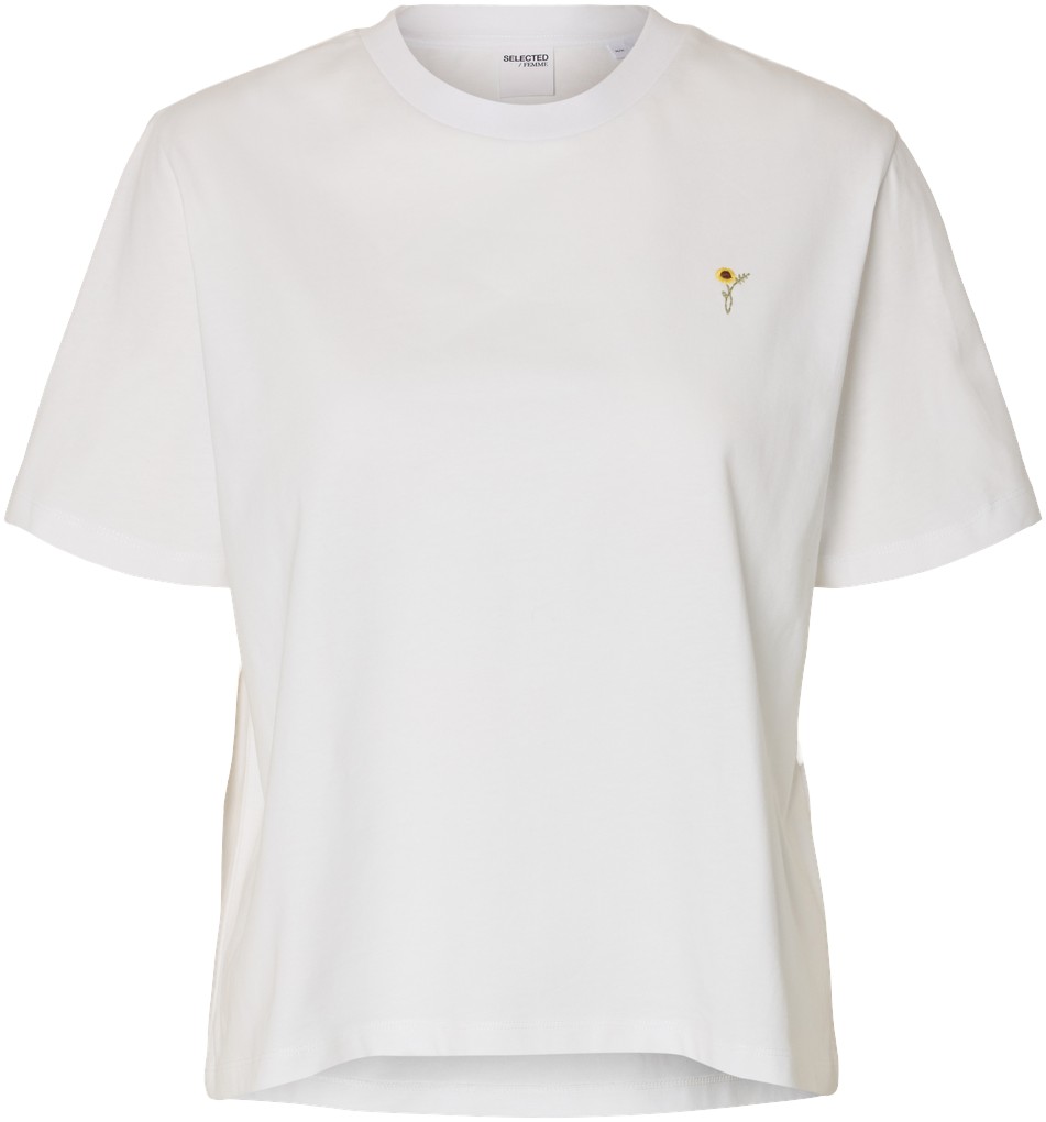 Slfella SS EMB Boxy TEE FT