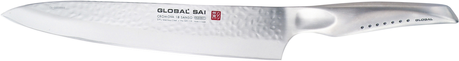 Sai06 Kokkekniv, 25 cm, Hamret