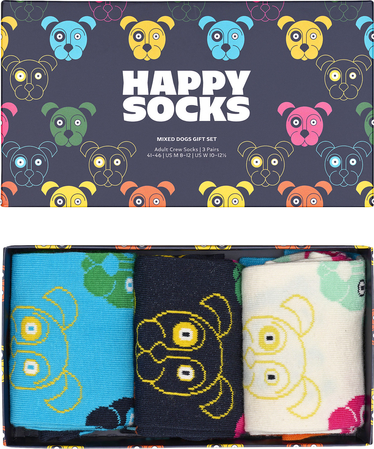 3pack Mixed Dog Socks Gift Set