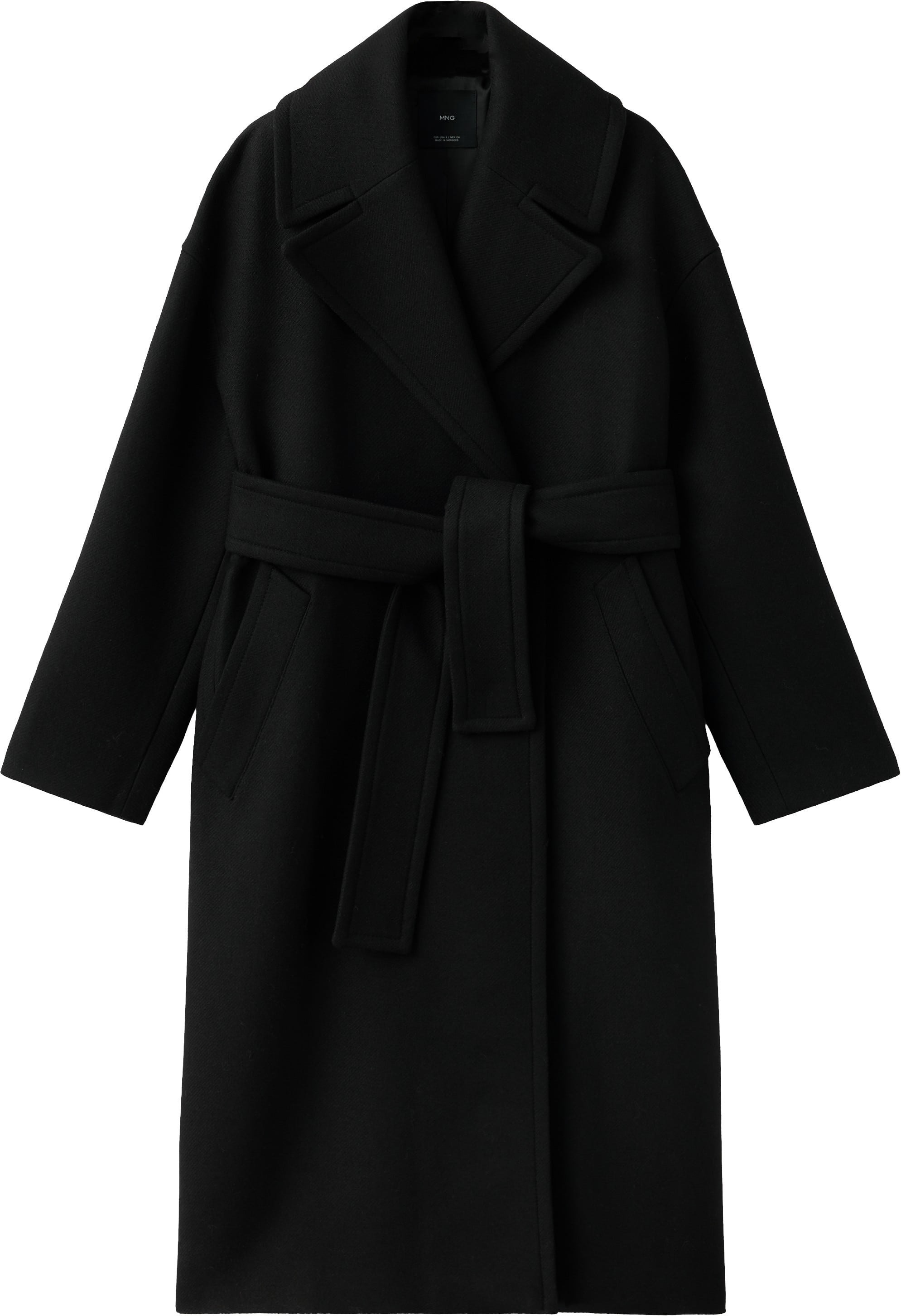 Manteco Wool Coat With Belt