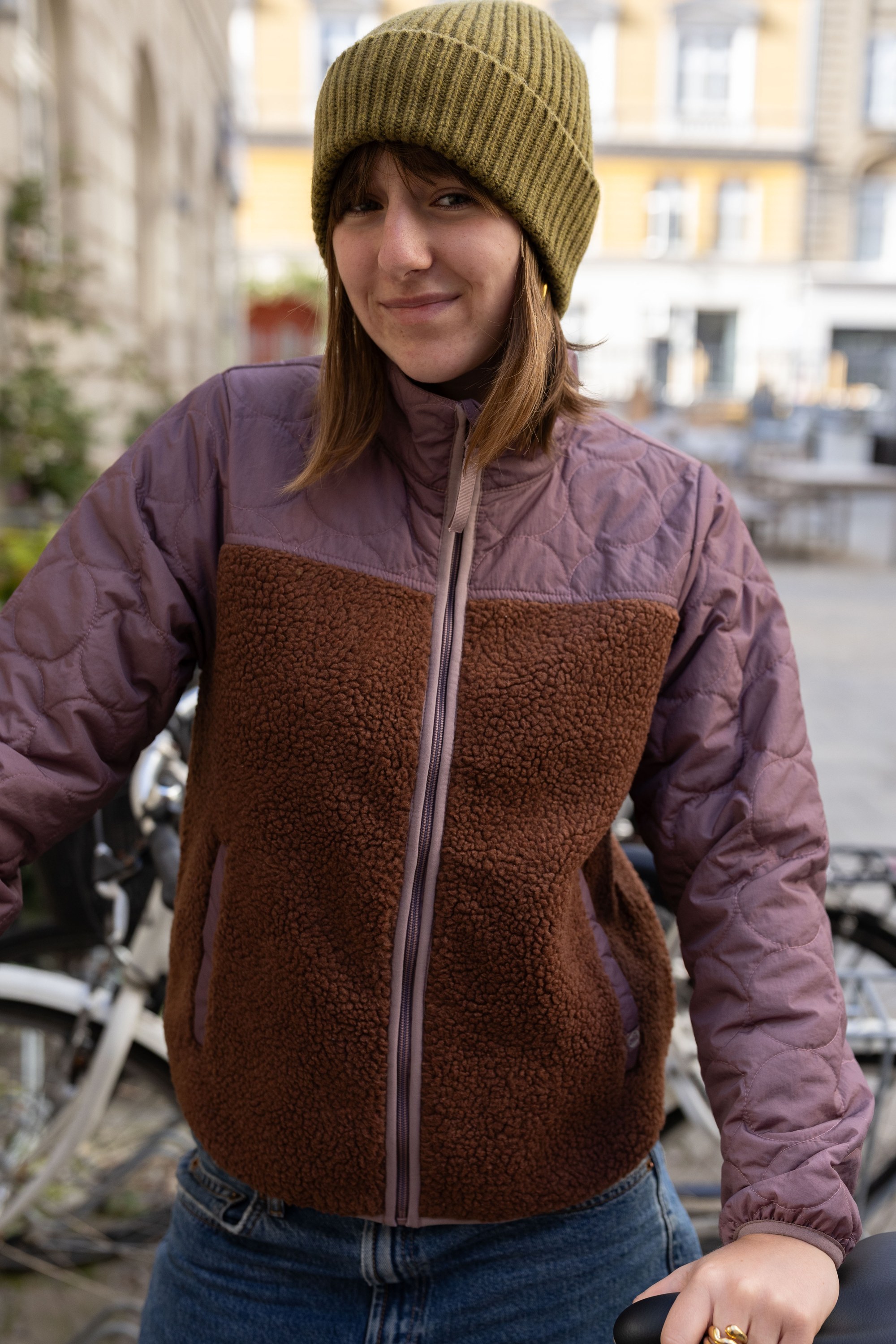 Danehazel Fleece Zipup Mauve/dark Wine
