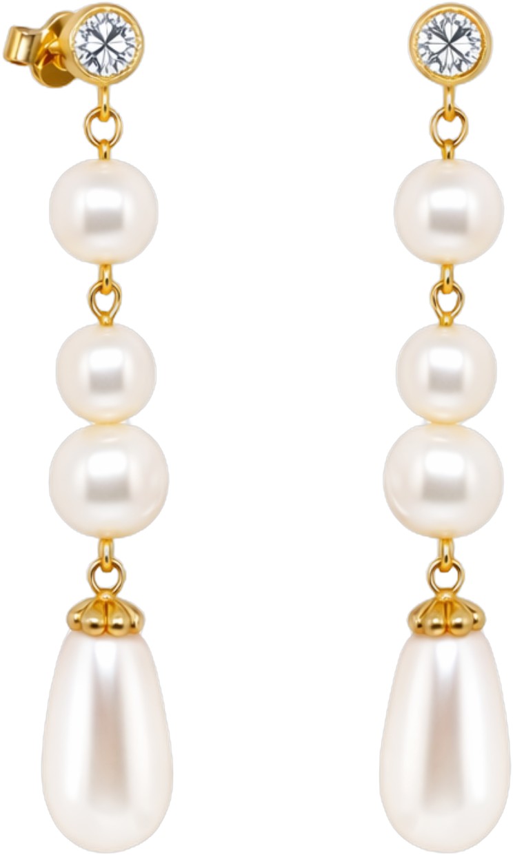 Cordelia Pearl Earring Gold