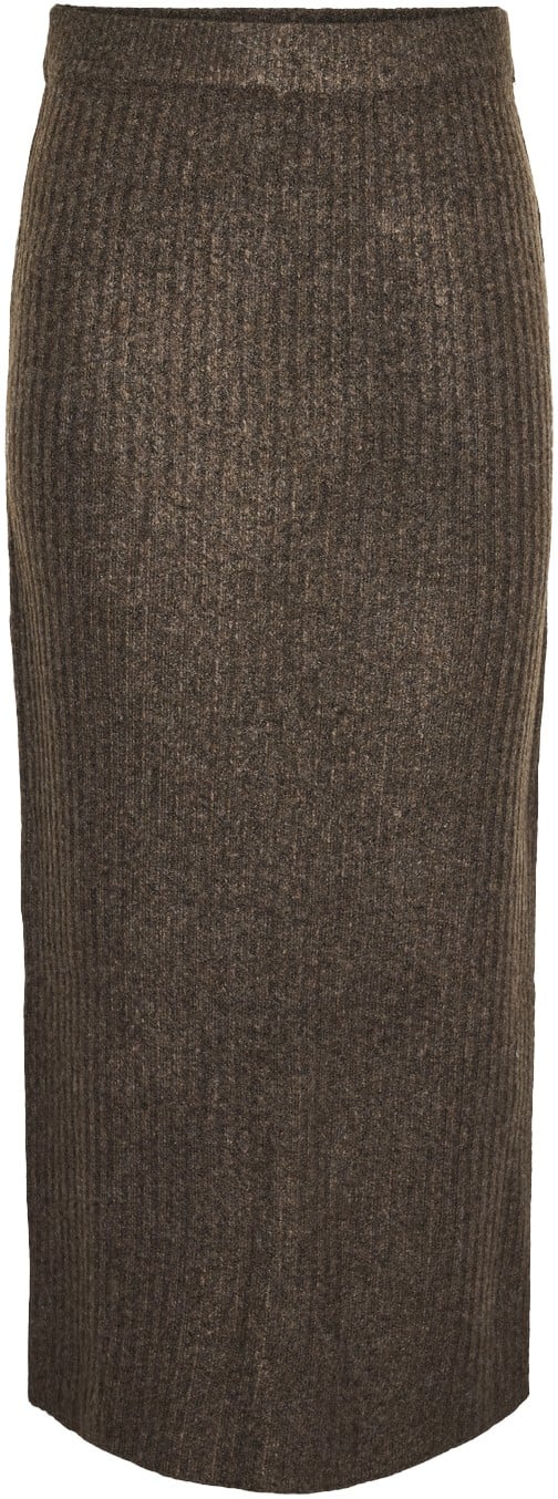 Pctulle MW Long Knit Skirt PWP BC