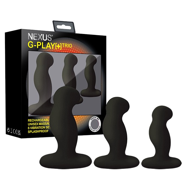 Nexus G-play Plus Vibrator Trio SET Black - DKK 487 - Spar 25%