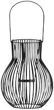 Upside Down Lantern, Outdoor, Large, Black